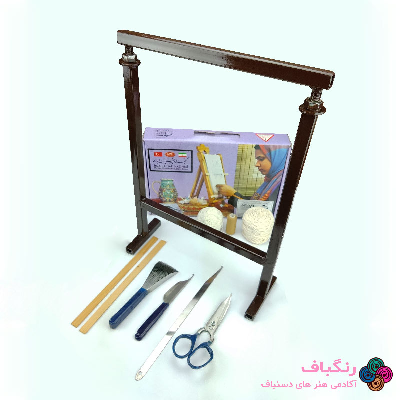 لوازم بافت تابلوفرش همراه با نخ و نقشه اختصاصی - تصویر اصلی