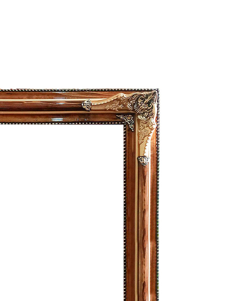 قاب تابلوفرش چوبی 3310 - تصویر نمای نزدیک جزئیات کارشده بر روی قاب