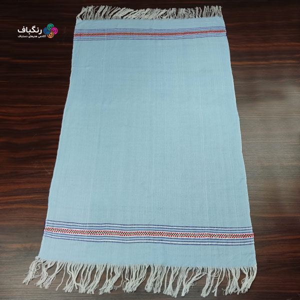 حوله دست و صورت دستباف - گالری (رنگ آبی روشن)