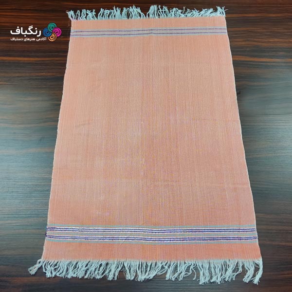حوله دست و صورت دستباف - گالری (رنگ نارنجی)