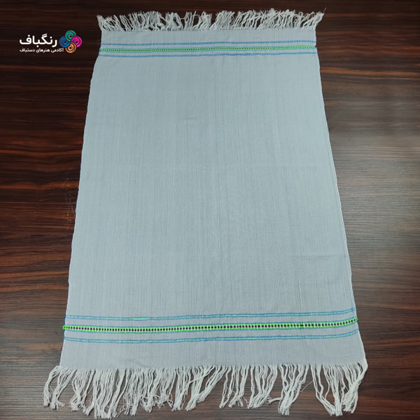حوله دست و صورت دستباف - گالری ( آبی آسمانی)