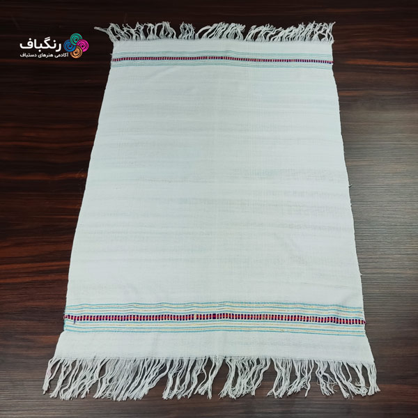حوله دست و صورت دستباف - گالری (رنگ سفید)