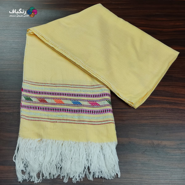 حوله حمام مسافرتی دستباف سنتی - تصویر گالری - رنگ زرد حوله استخری دستباف سنتی رنگباف - رنگ زرد