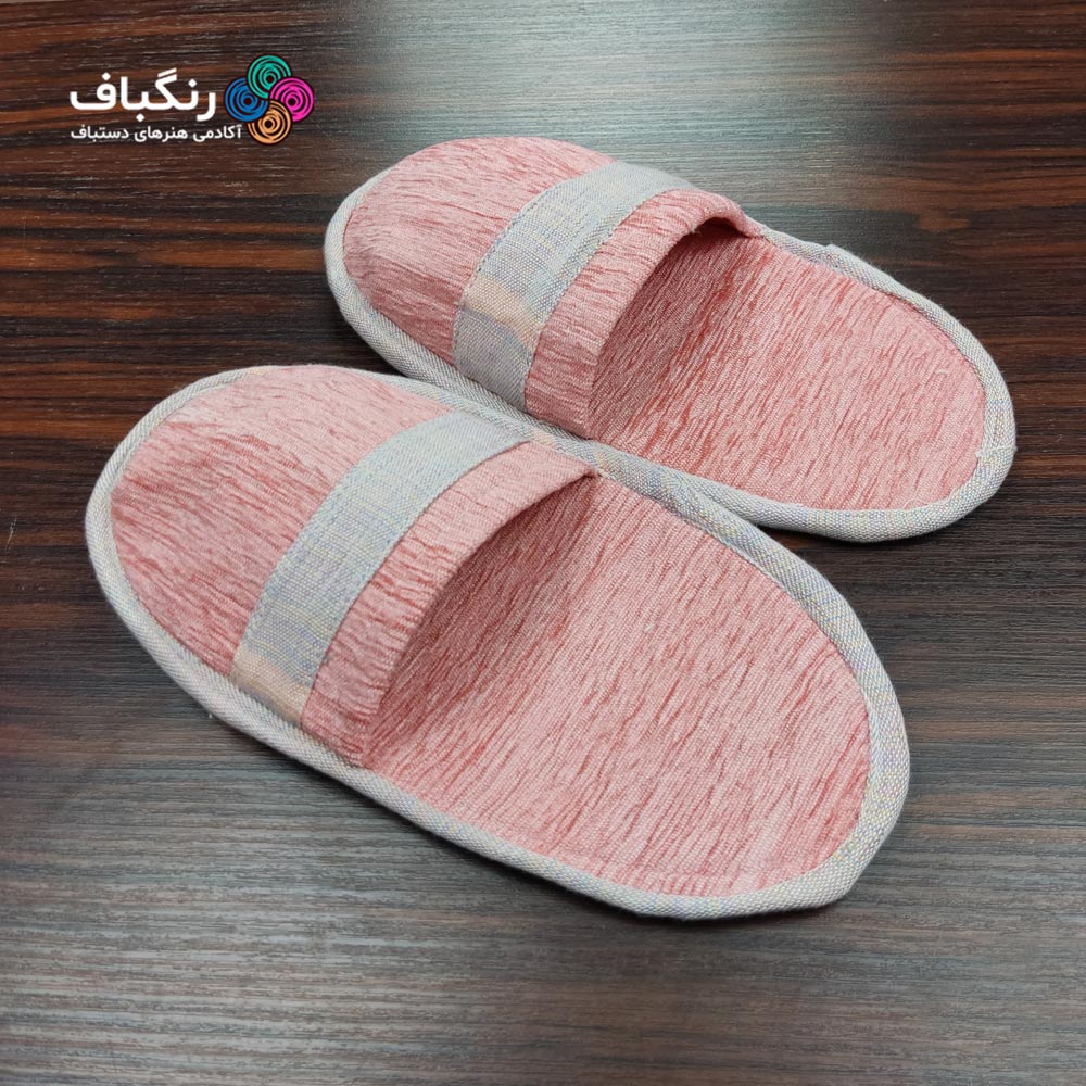 دمپایی حوله ای دستباف رنگباف - تصویر گالری (رنگ صورتی) دمپایی حوله ای دستباف رنگباف - تصویر گالری (رنگ صورتی)